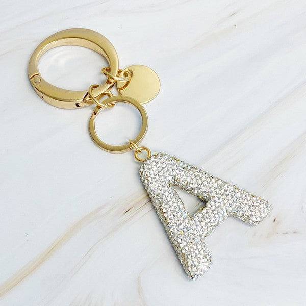 Crystal Initial Keychain A OS