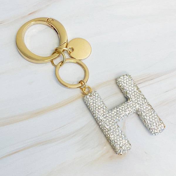 Crystal Initial Keychain H OS