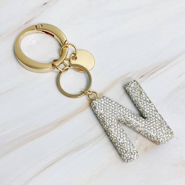 Crystal Initial Keychain N OS