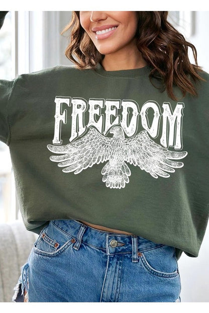 Freedom Eagle Sweatshirt MILITARY GREEN