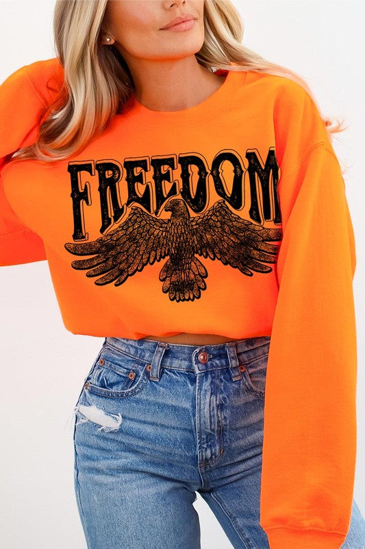 Freedom Eagle Sweatshirt ORANGE