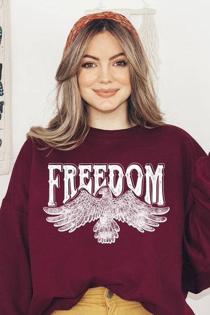 Freedom Eagle Sweatshirt MAROON