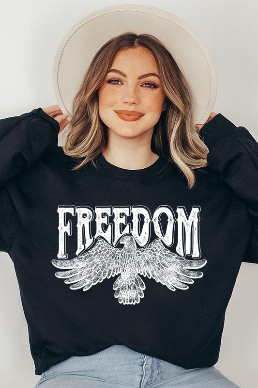 Freedom Eagle Sweatshirt BLACK
