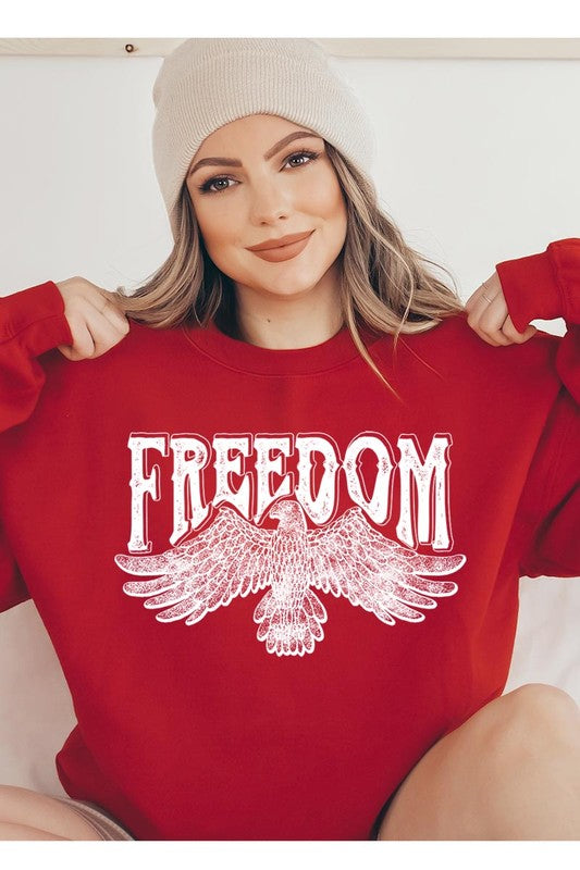 Freedom Eagle Sweatshirt RED
