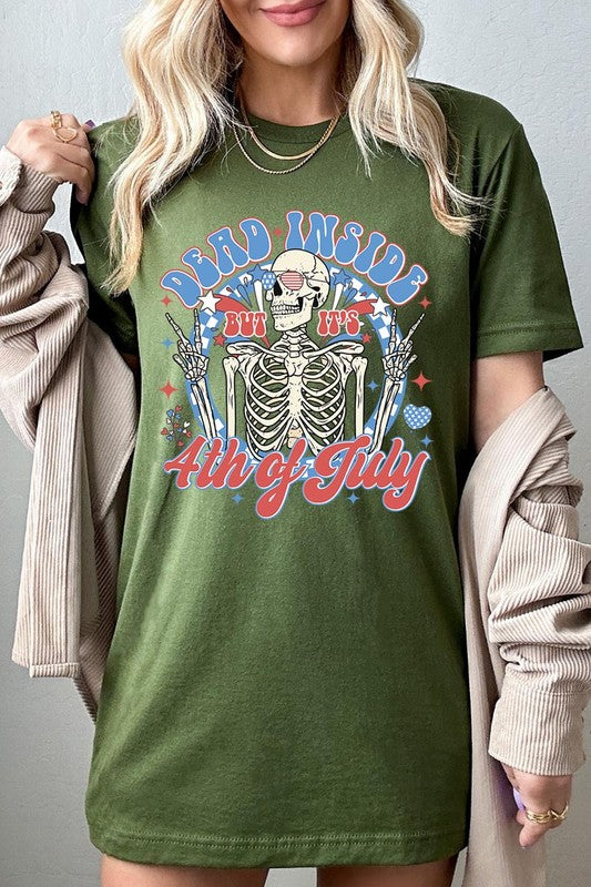 Dead Inside T-Shirts OLIVE