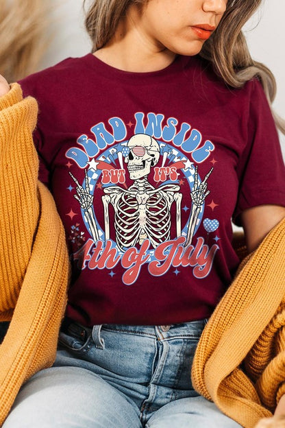 Dead Inside T-Shirts MAROON