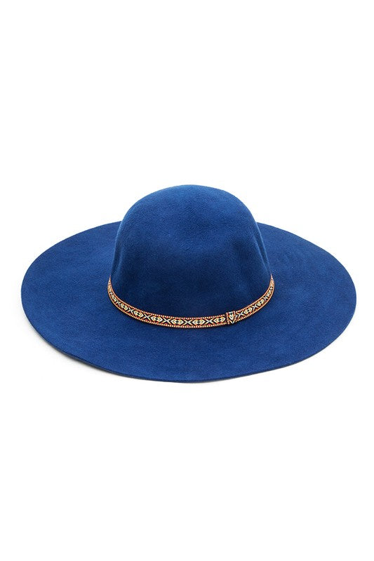 Wool Sun Hat Blue O S