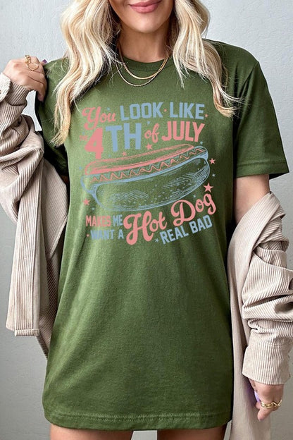 You Look Like The 4th of July T-Shirt OLIVE