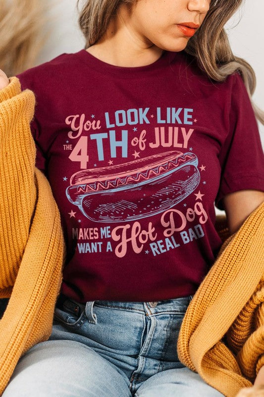 You Look Like The 4th of July T-Shirt MAROON