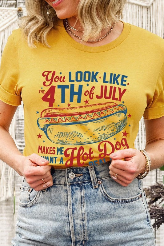 You Look Like The 4th of July T-Shirt MUSTARD