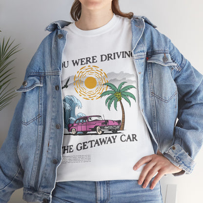 Taylor Swift Getaway Car T-Shirt White