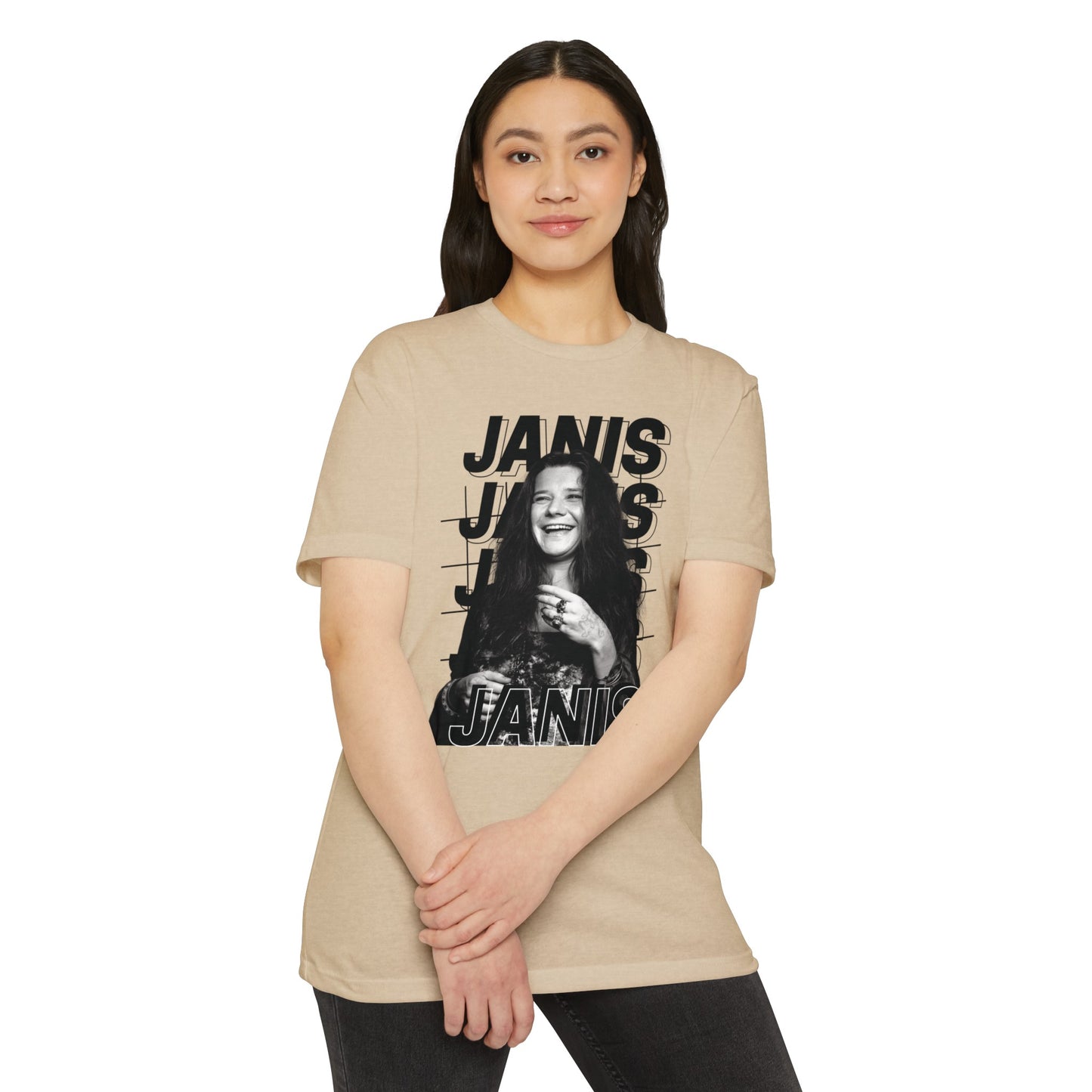 Janis Joplin T-shirt CVC Cream