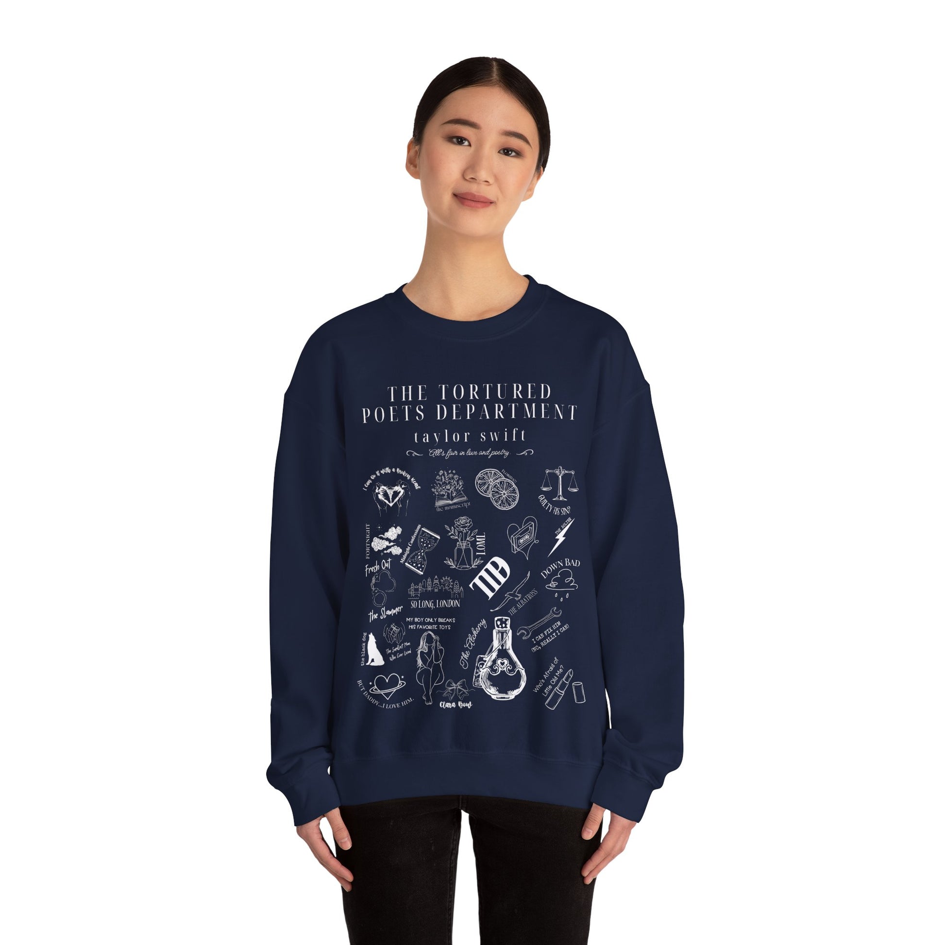 Taylor Swift TTPD Tracklist Sweatshirt