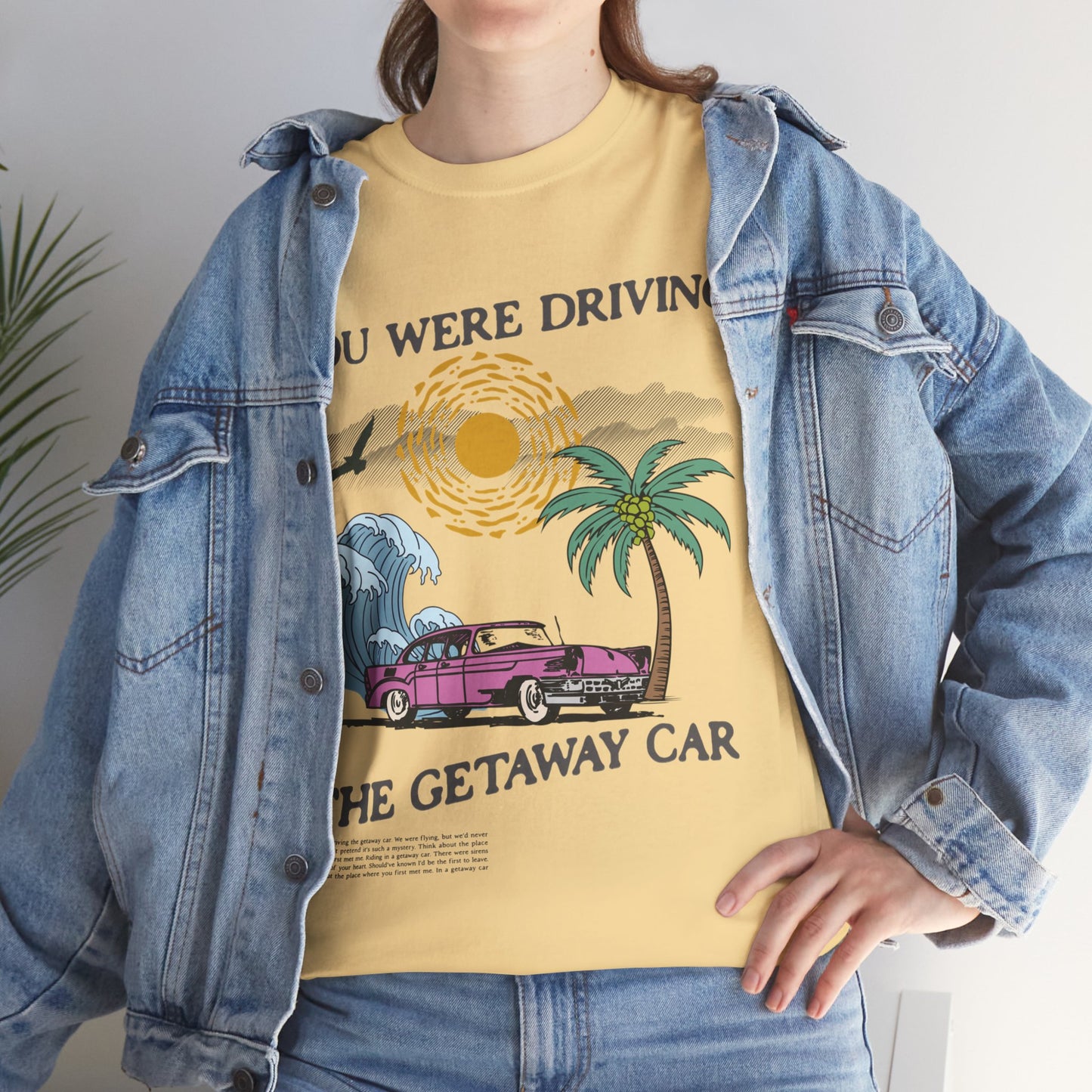 Taylor Swift Getaway Car T-Shirt Yellow Haze