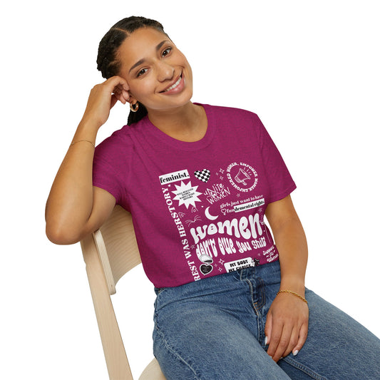 Feminist Affirmations T-Shirt Antique Heliconia