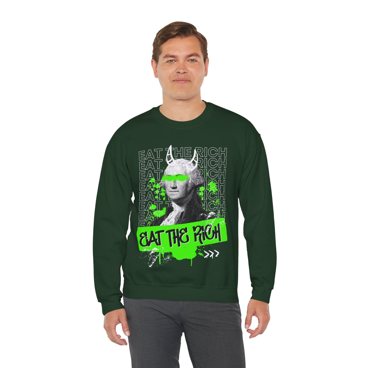 Eat the Rich Graffiti Sweatshirt