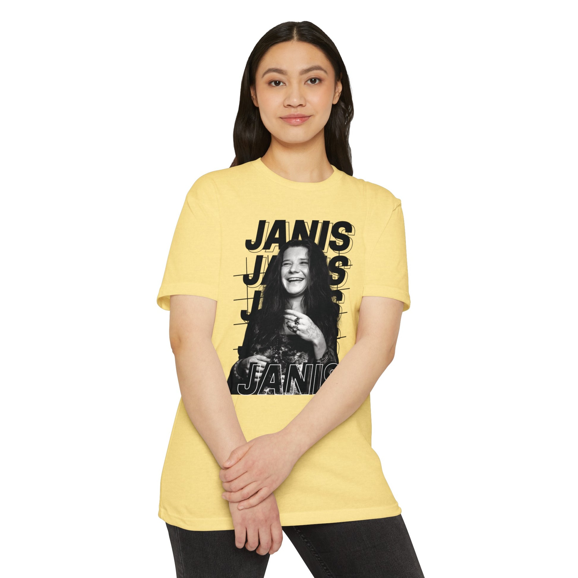 Janis Joplin T-shirt CVC Banana Cream