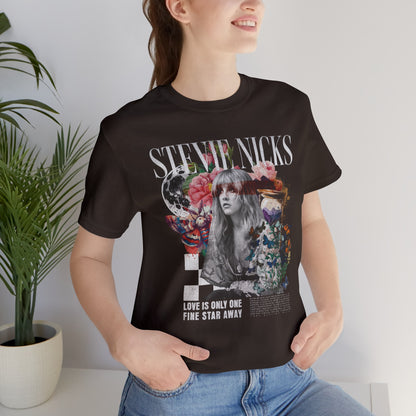 Stevie Nicks Unisex Jersey T-Shirt Brown
