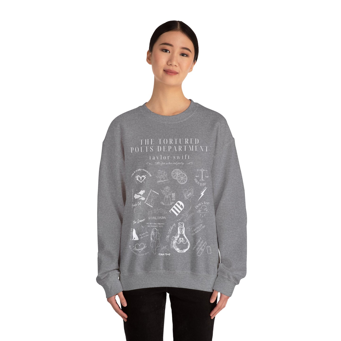 Taylor Swift TTPD Tracklist Sweatshirt