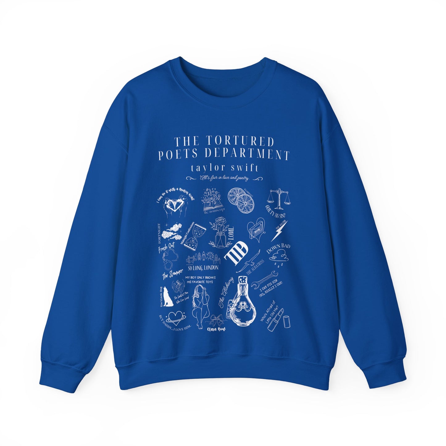 Taylor Swift TTPD Tracklist Sweatshirt