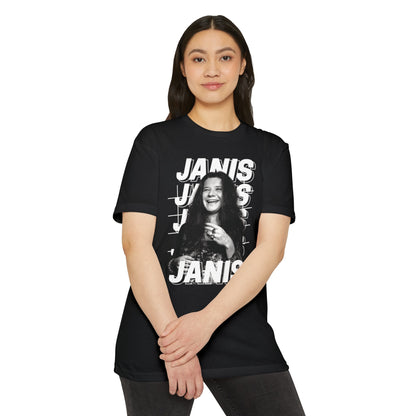 Janis Joplin T-shirt CVC Black