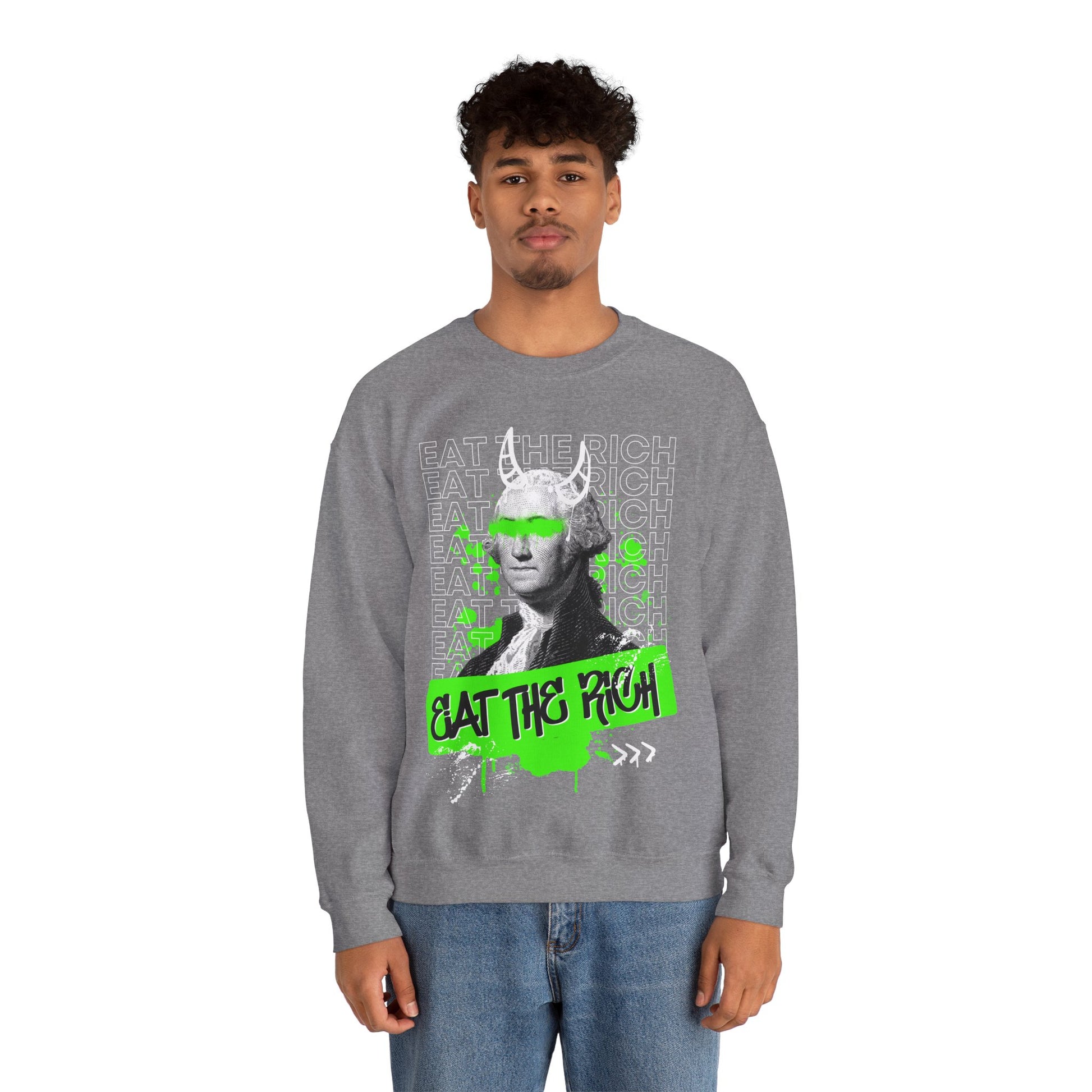 Eat the Rich Graffiti Sweatshirt