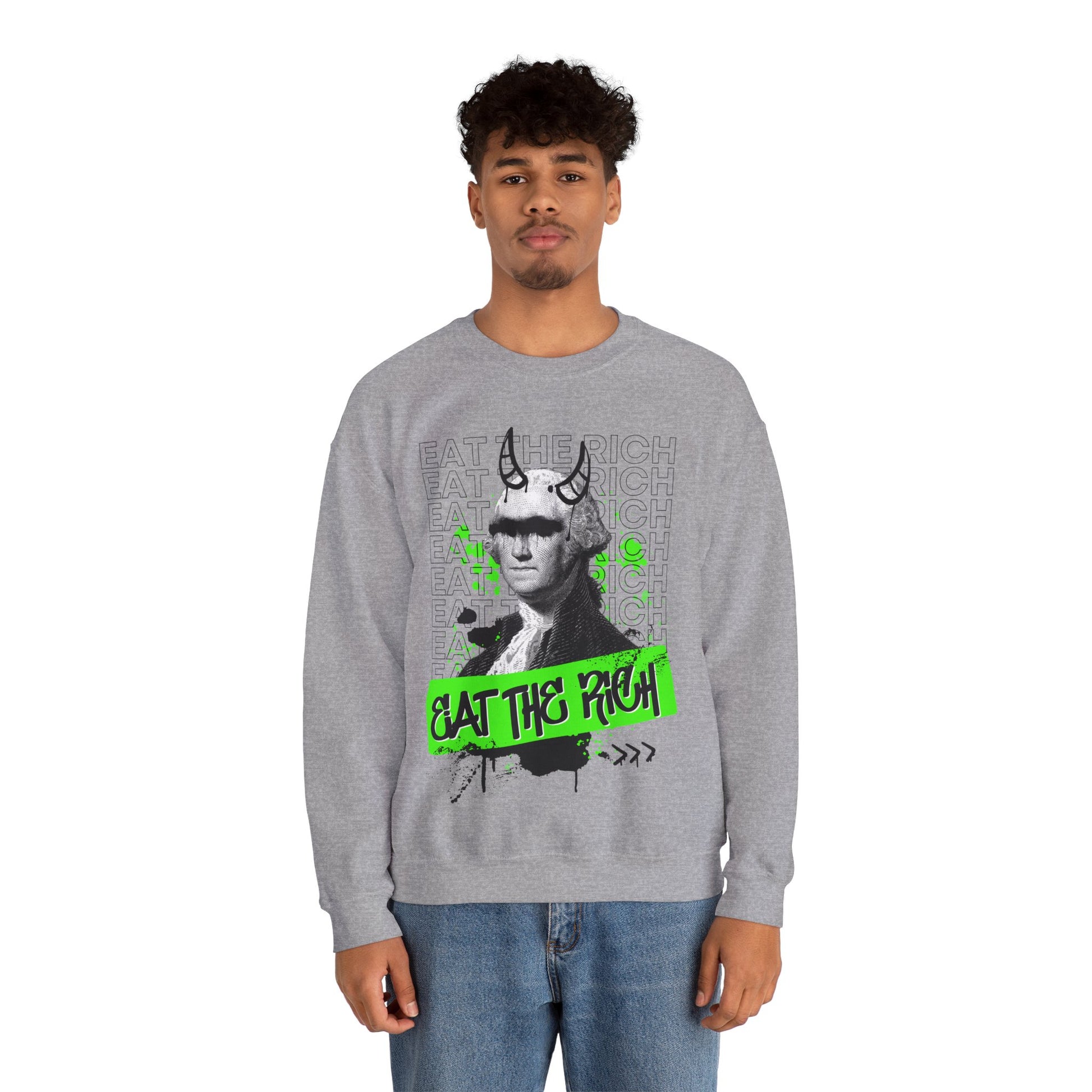 Eat the Rich Graffiti Sweatshirt