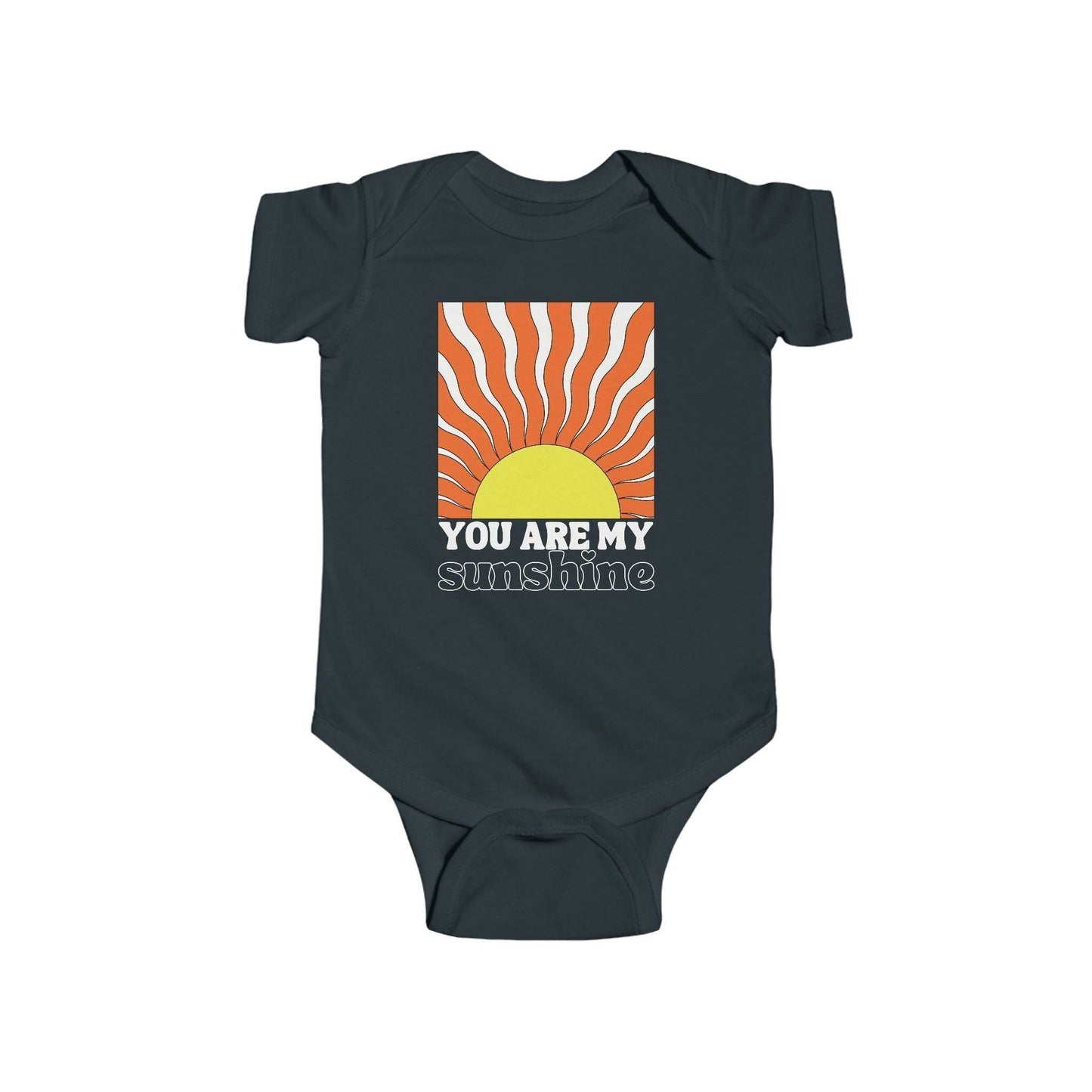 You are My Sunshine Infant Onesie Black