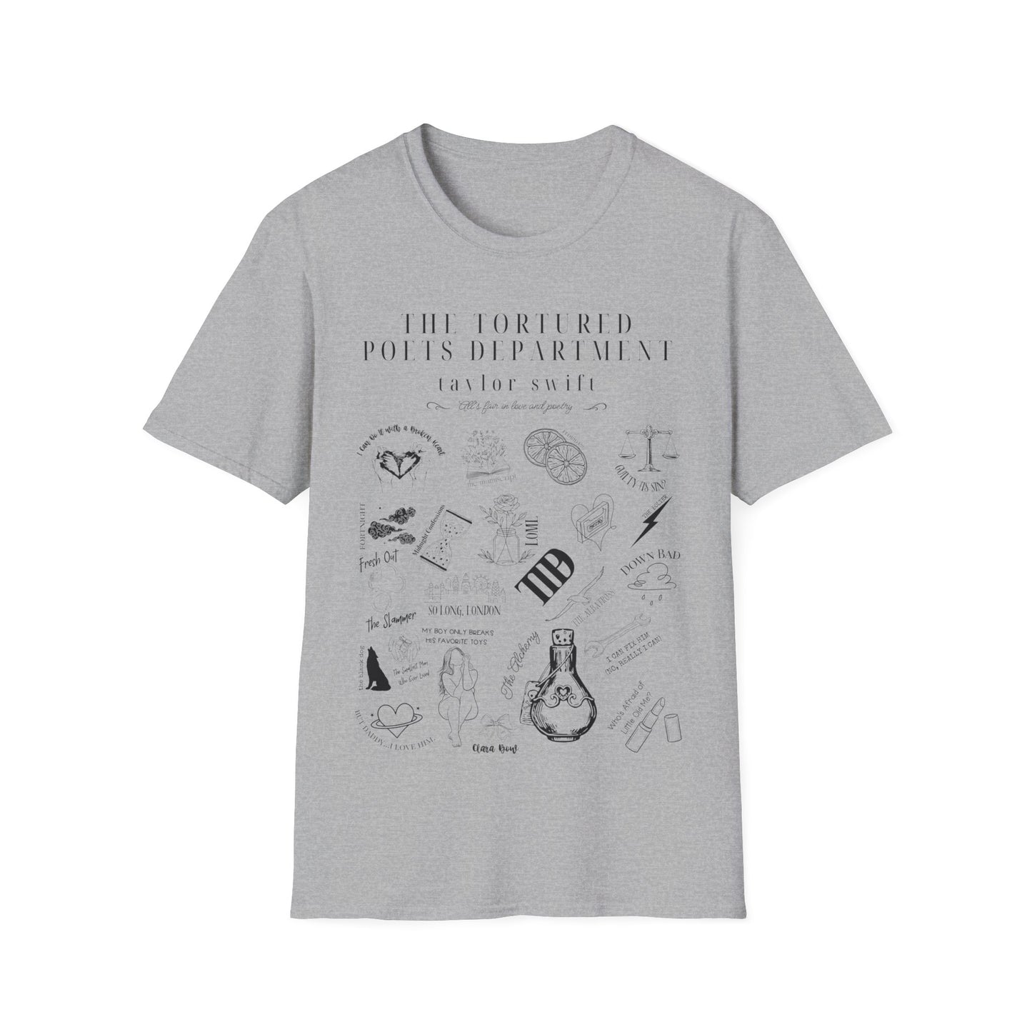 Taylor Swift TTPD Tracklist T-Shirt