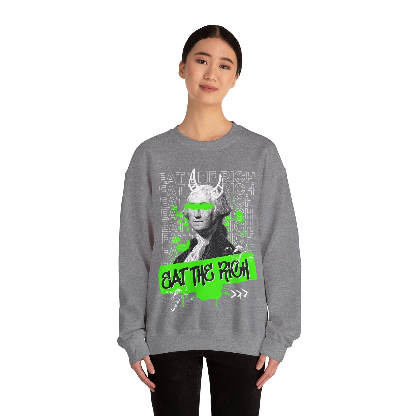 Eat the Rich Graffiti Sweatshirt