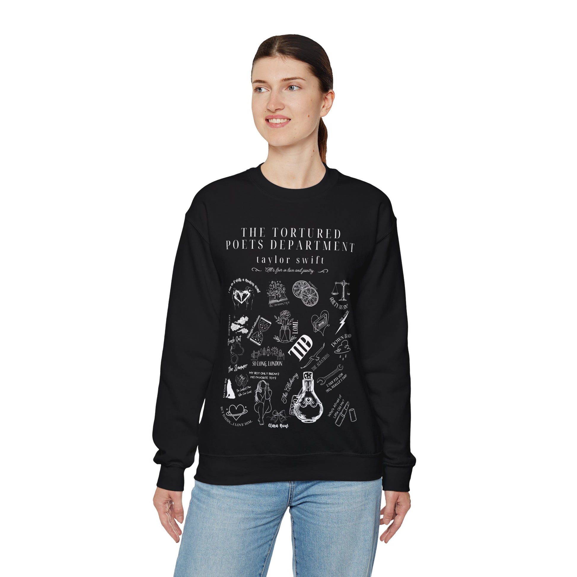 Taylor Swift TTPD Tracklist Sweatshirt