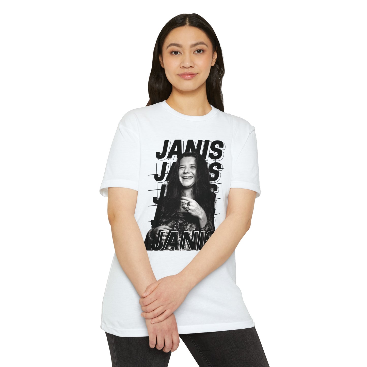 Janis Joplin T-shirt CVC White