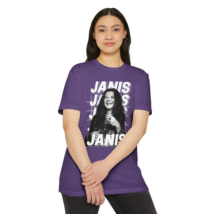 Janis Joplin T-shirt CVC Purple Rush