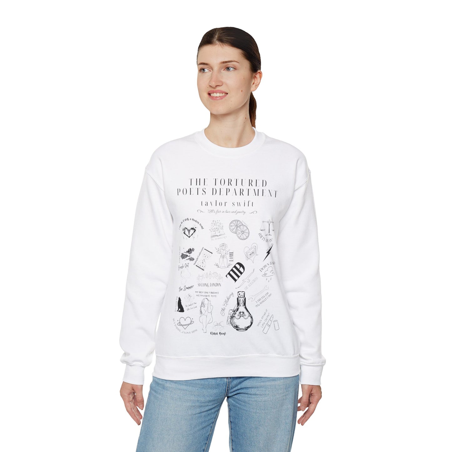 Taylor Swift TTPD Tracklist Sweatshirt