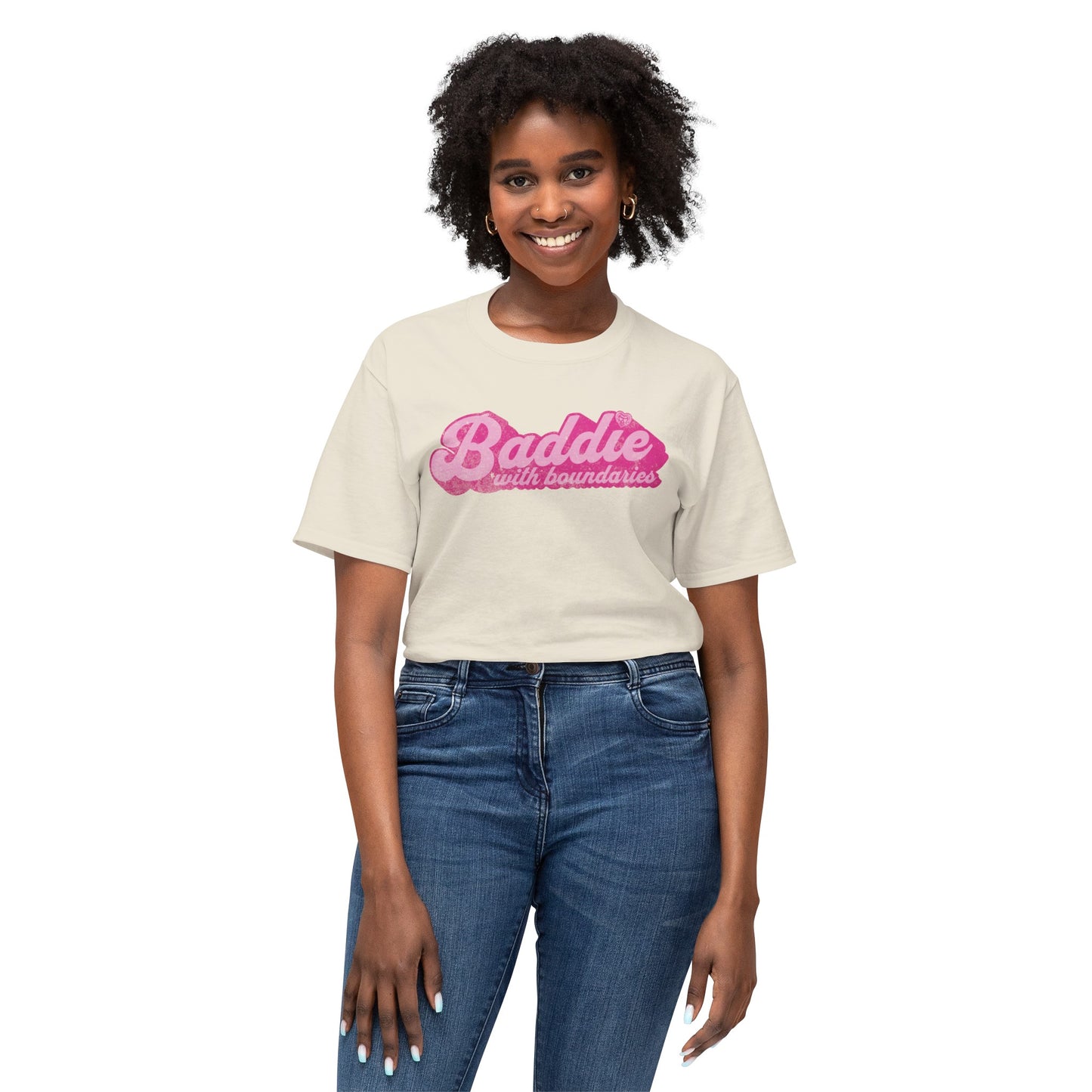 Baddie With Boundaries T-shirt Natural