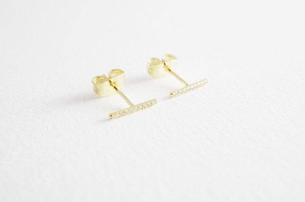 Crystal Bar Earrings