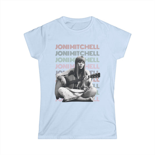 Joni Mitchell T-Shirt Light Blue