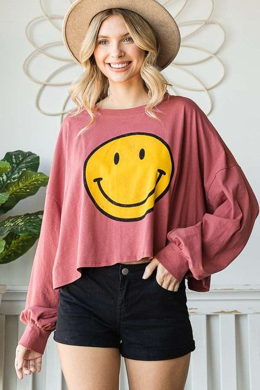 Smiley Face Cop Top