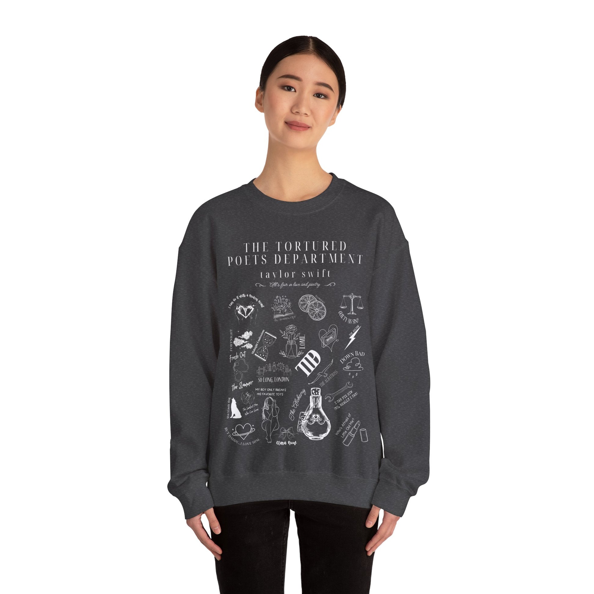 Taylor Swift TTPD Tracklist Sweatshirt