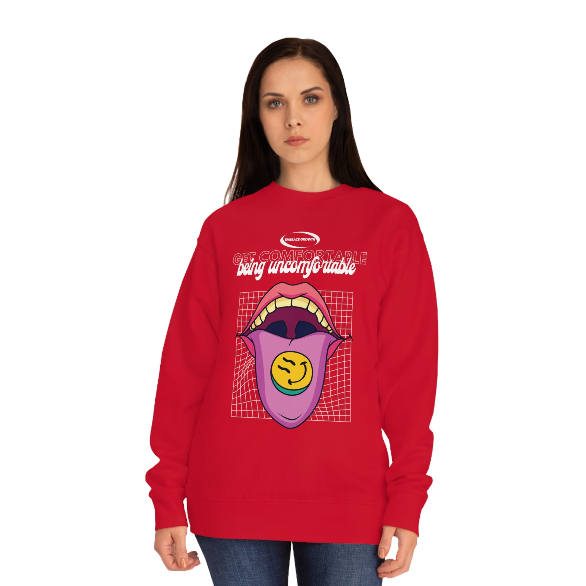Get Comfortable Being Uncomfortable Sweatshirt Team Red