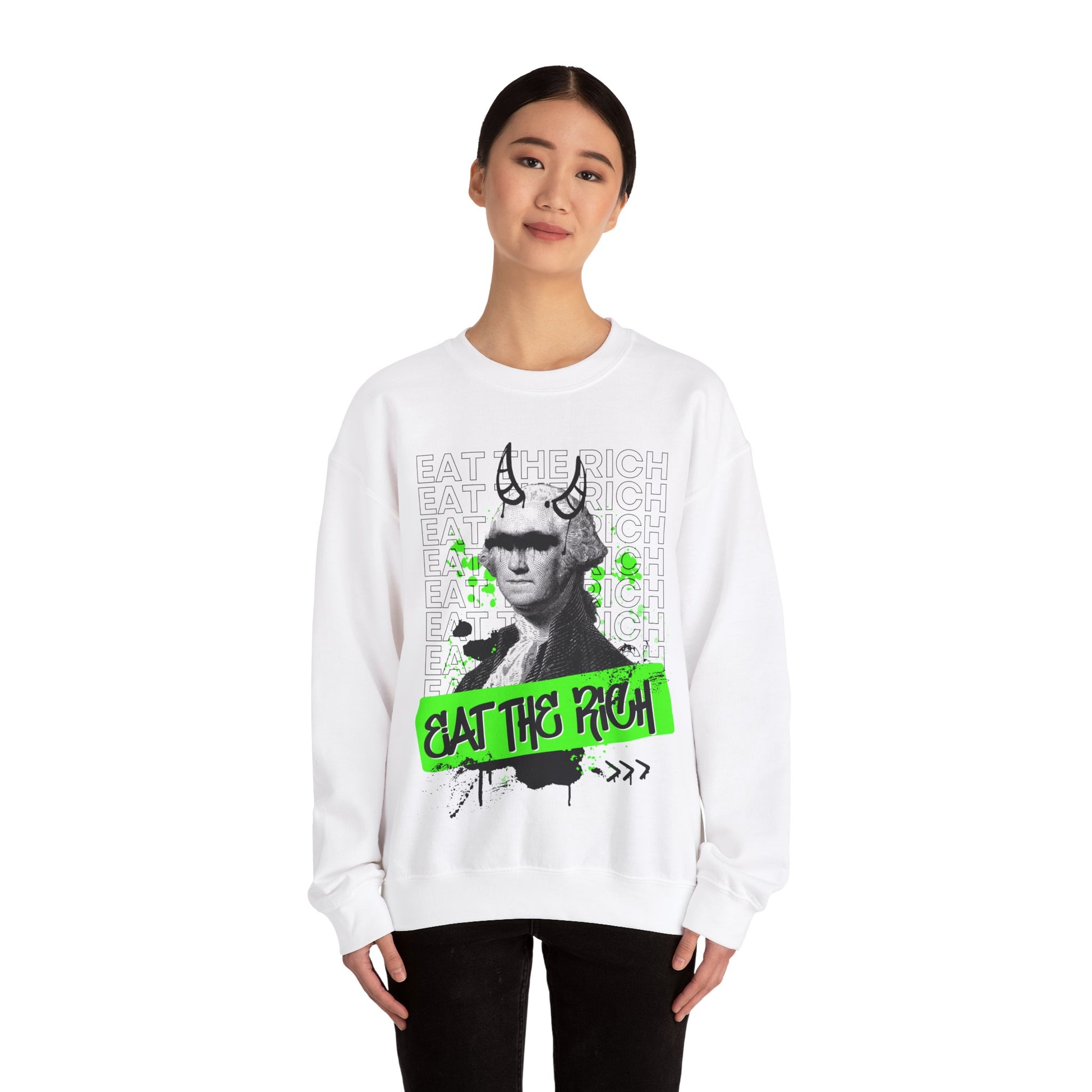 Eat the Rich Graffiti Sweatshirt