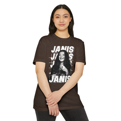 Janis Joplin T-shirt CVC Espresso