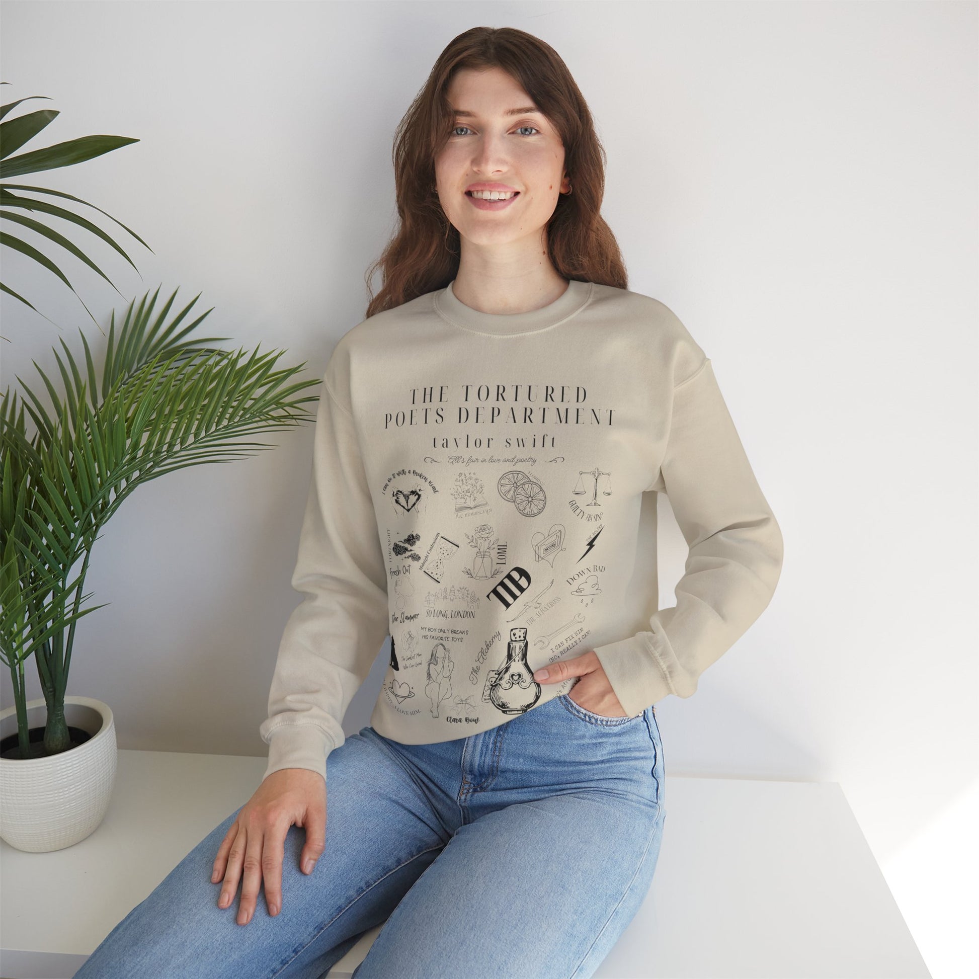 Taylor Swift TTPD Tracklist Sweatshirt