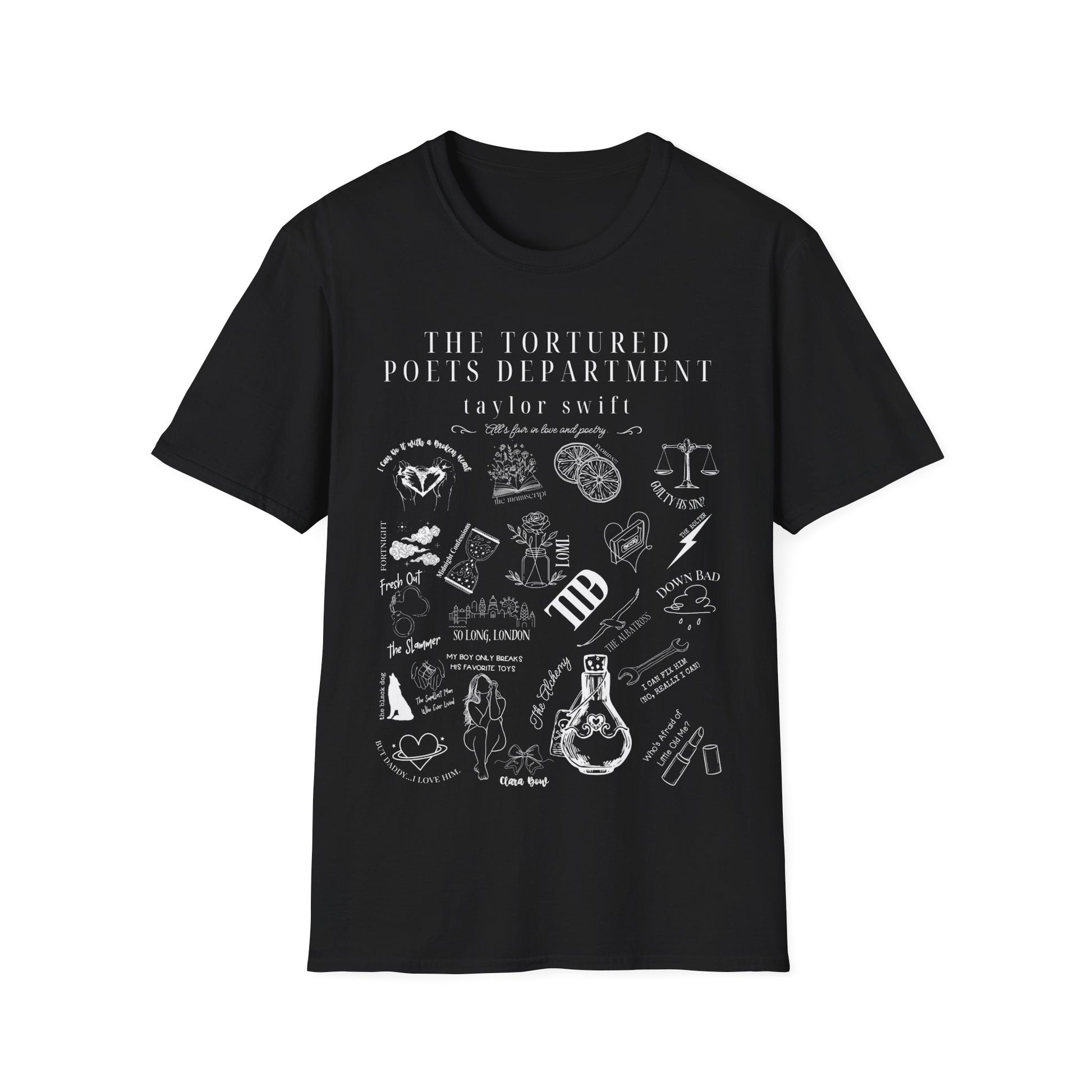 Taylor Swift TTPD Tracklist T-Shirt