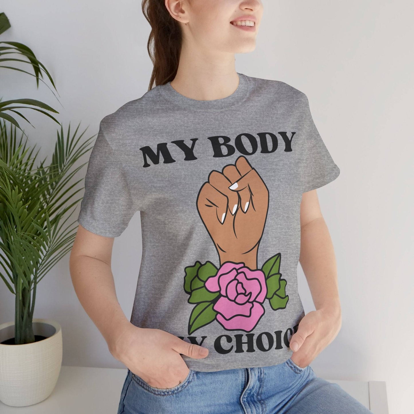 My Body, My Choice T-Shirt Athletic Heather