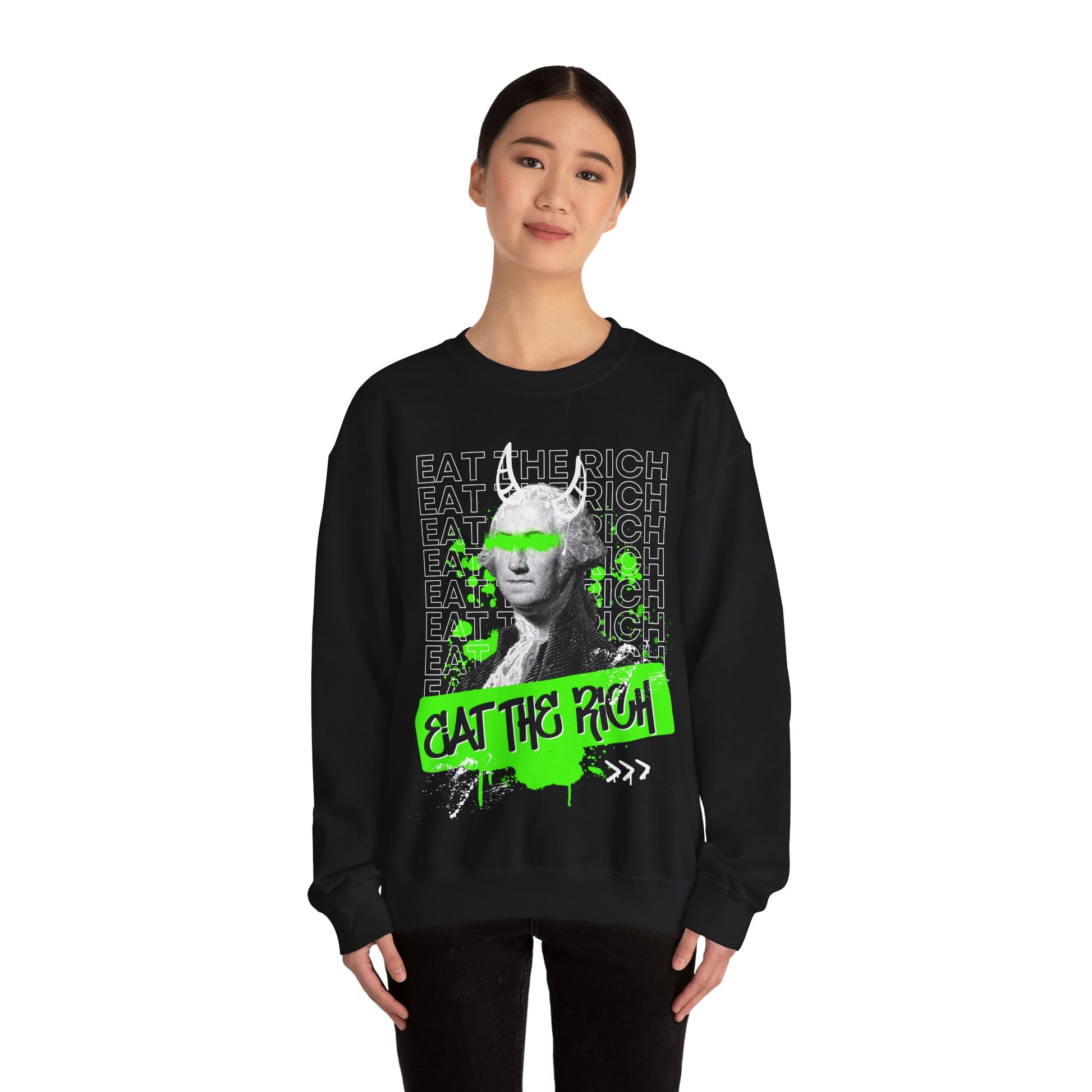 Eat the Rich Graffiti Sweatshirt