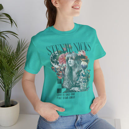 Stevie Nicks Unisex Jersey T-Shirt Teal