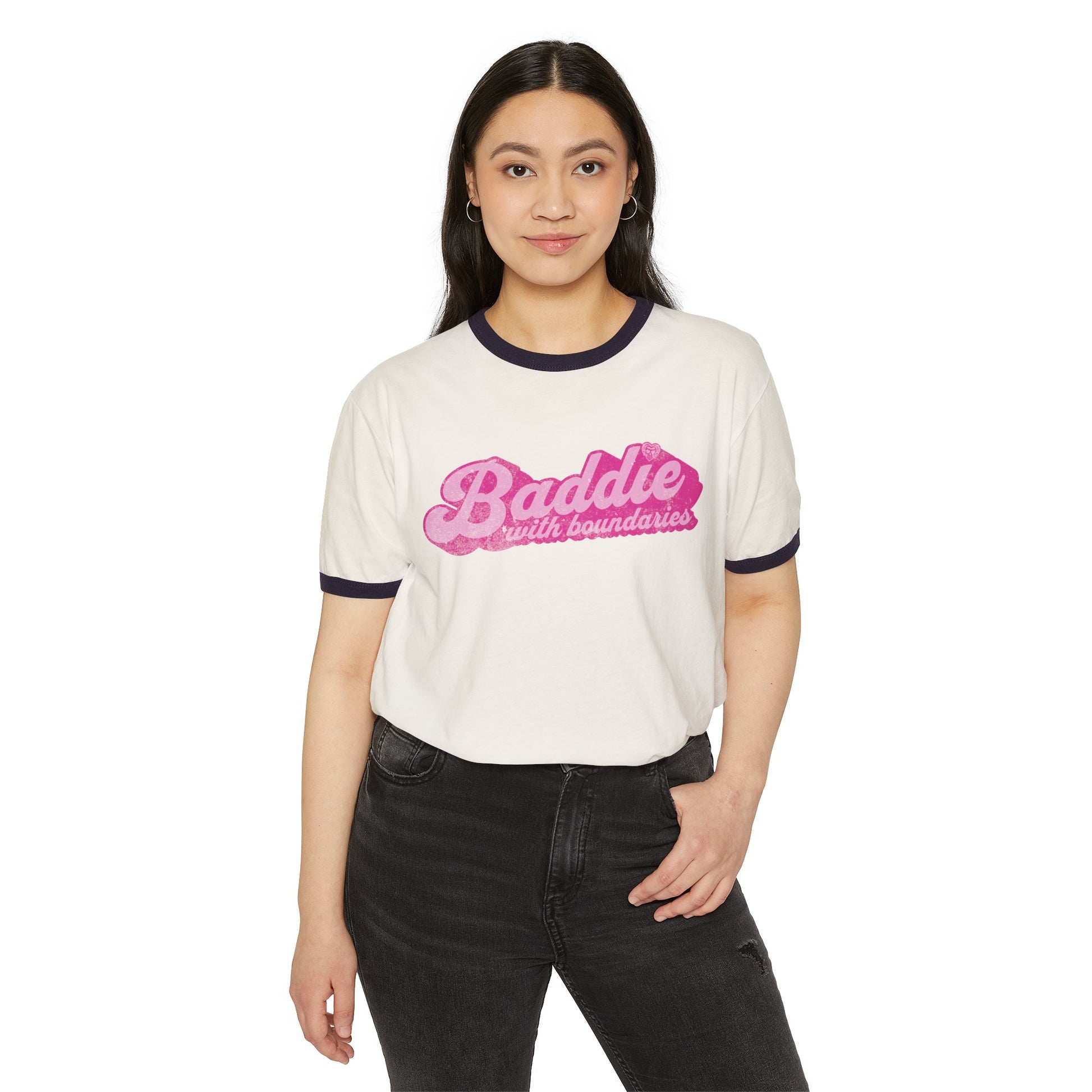 Baddie with Boundaries Ringer T-Shirt