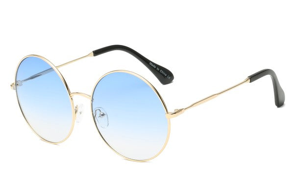 Vintage Circle Sunglasses Blue OneSize