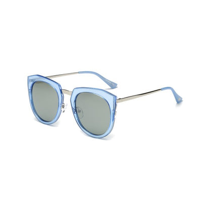 Sassy Stare Sunglasses Clear Blue OneSize